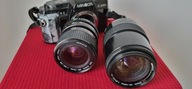 Obiektyw Minolta MD Zoom 28-70 3.5-4.8+Minolta x-300s+ Minolta af zoom