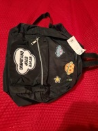 Plecak młodzieżowy czarny ozdobny Terranova