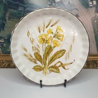 Forma do tarty 23,5 cm Made in England | dekor kwiatowy, vintage