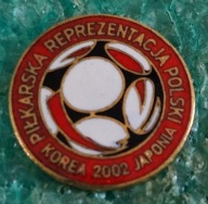 ODZNAKA PIŁKARSKA REPREZENTACJA PIŁKI NOŻNEJ KOREA 2002 JAPONIA
