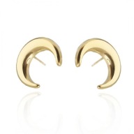 Kolczyki ze stali szlachetnej pozłacanej sztyft KS