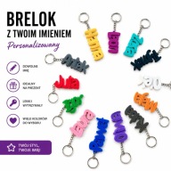 Personalizowany brelok z imieniem brelok do kluczy zawieszka dowolny tekst