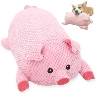 Zabawka dla PSA ŚWINKA z Piszczałką WYTRZYMAŁA MOCNA Do Gryzienia Różowa