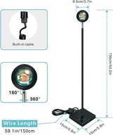 Lampka projektor SOLLA HT-60115 czarny