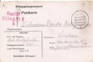OFLAG II E - NEUBRANDENBURG -obieg 1941 rok do KRAKÓW GG -karta