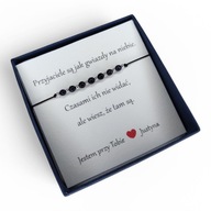 Bransoletka regulowana kamień Noc Kairu