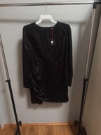 Nowa czarna elegancka sukienka damska 46
