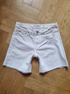 białe jeansowe spodenki * H&M