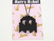 Retro Rebel wisiorek DUCH 90s czarny Pac Man RR15