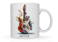 Kubek z imieniem muzyczny gitara na prezent urodziny