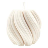 Świeca sojowa dekoracyjna Twist Średnia – ręcznie robiona | Nuvia Soy