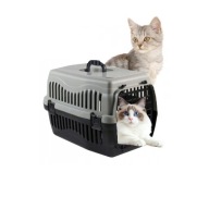 Transporter 49x32x33 cm dla kota, psa i królika – wielokolorowy