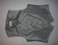 Wilvorst-kamizelka garniturowa srebrnoszara M/L