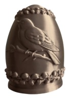 JAJKO WIELKANOCNE SŁOWIK OZDOBA 3D RÓŻNE KOLORY PISANKA FIGURKA 9 CM