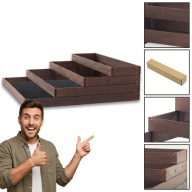 WARZYWNIAK 4P SKRZYNIA DREWNIANA OGRÓD BALKON INSPEKT 120X120 SUNWOOD NOWY