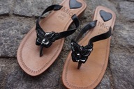 MIO MIO DENMARK KLAPKI GLAMOUR NOA NOA r.40 SKÓRA NOWE MOTYL