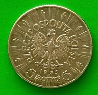 Srebrna moneta Piłsudski 5 zł 1935 rok