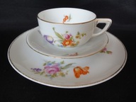 ROSENTHAL trio filiżanka talerzyki łączka ok. 1930