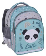 Plecak szkolny wielokomorowy Paso Wielokolorowy Panda