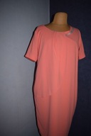 * BEMAR * SUKIENKA ELEGANCKA WIZYTOWA KORALOWA _48