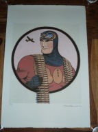 MEL RAMOS - Pilot - 57cm x 38.5cm -POP ART- (WARHOL, BANKSY)