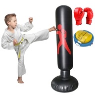 WOREK DMUCHANY TRENINGOWY ZESTAW BOKSERSKI STOJĄCY 1,6M RĘKAWICE DLA DZIECI