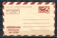 A56087)Austria: Aerogram, Samolot