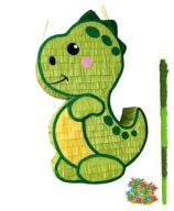 Piniata Dinozaur / Dino XXL. Zestaw z kijem i konfetti.
