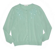 MARKS & SPENCER_Piękny SWETER_miętowy haftowany elegancki jak NOWY_42