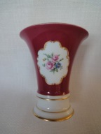 FURSTENBERG wazonik malowane kwiaty , nr. seryjny 1918 -1966