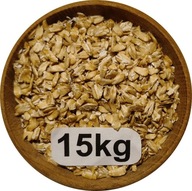 Owies Bezłuskowy Gnieciony, Płatki Owsiane z Owsa Bezłuskowego 15kg, 2025r