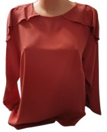 Bluzka damska elegancka na święta, do pracy kolor rudy r. 36