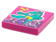 LEGO 3068bpb1550 TILE 2x2 VIDIYO magenta 1szt Nowy