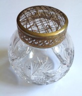 Kryształowy wazon ikebana