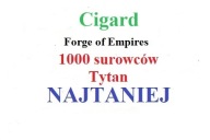 Forge of Empires 1000 surowców Tytan Cigard