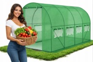 DUŻY TUNEL FOLIOWY OGRODOWY FOLIA SZKLARNIA NA WARZYWA NAMIOT FOLIAK 2,5x4m