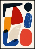 A2 PLAKAT ABSTRAKCYJNY GEOMETRYCZNY KOLOROWE KSZTAŁTY NOWOCZESNY