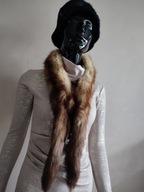 SZAL kołnierz z naturalnego futra norek