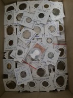 Stare monety Srebrne i 140 w kartonikach USA, CHINY i Świat