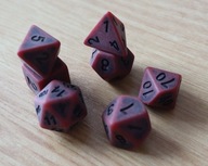 Kości RPG Wodzinsky - "Winne Przekleństwo" + woreczek