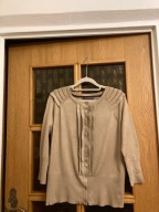 SWETEREK BEŻ PRINCIPLES XL ZAKŁADKI ROZPINANY