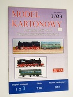 Zetka 012 Parowóz serii OKo 1 i wagon pasażerski typu C3 pr 1:87