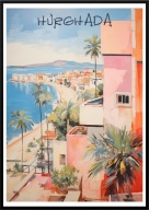 A2 KOLOROWY PIĘKNY PLAKAT HURGHADA EGIPT MORZE CZERWONE