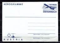 A56081)Austria: Aerogram, Samolot