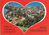 NORWEGIA - TRONDHEIM - Z LOTU PTAKA