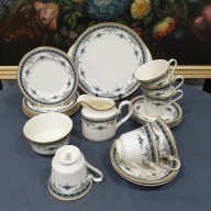 MINTON Grasmere | Vintage porcelana ecru złocenia | Komplet Anglia