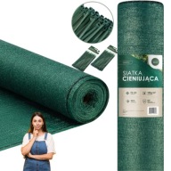 SIATKA OGRODZENIOWA CIENIUJĄCA NA OGRODZENIE MASKUJĄCA ZIELONA 50M