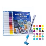 AKRYLOWE Markery Flamastry Pisaki Mazaki Zestaw 24 szt.