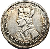 10 litów z 1936 r. upamiętniająca Wielkiego Księcia Witolda Kiejstutowicza