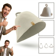 NOWA POLSKA CZAPKA KAPELUSZ SAUNA WEŁNA BEZSZWOWA RĘCZNIE UNIWERSALNY